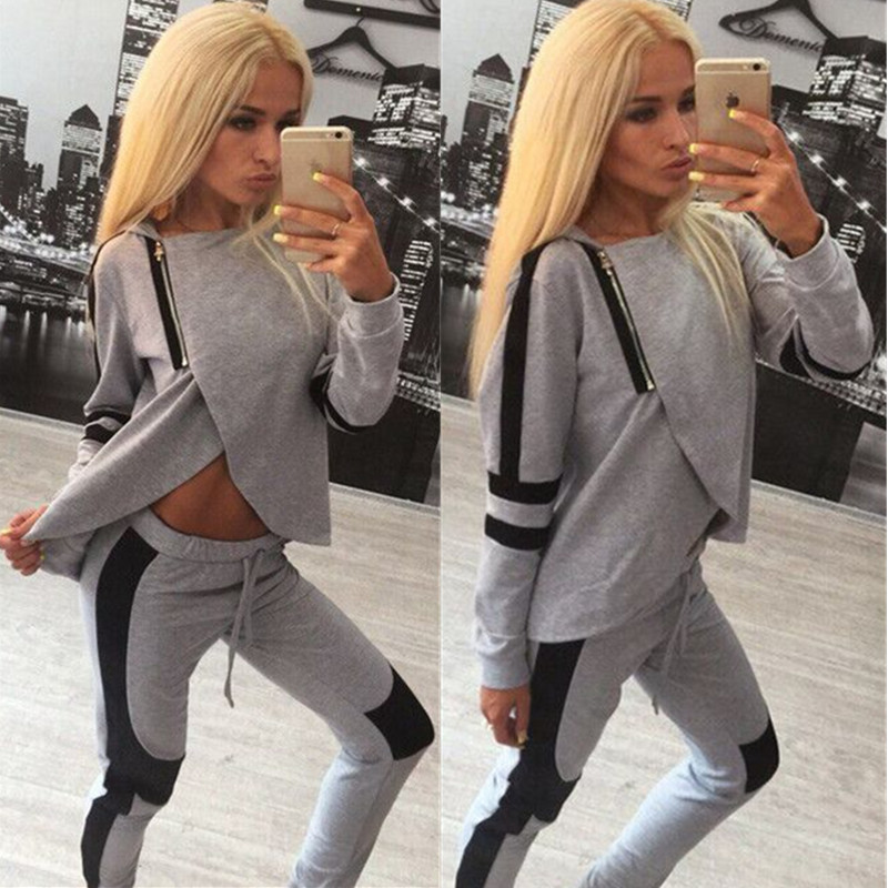 

The new long-sleeved ladies and hats sportswear fashion and leisure suits fitness clothing sports wear for women gym, As pic