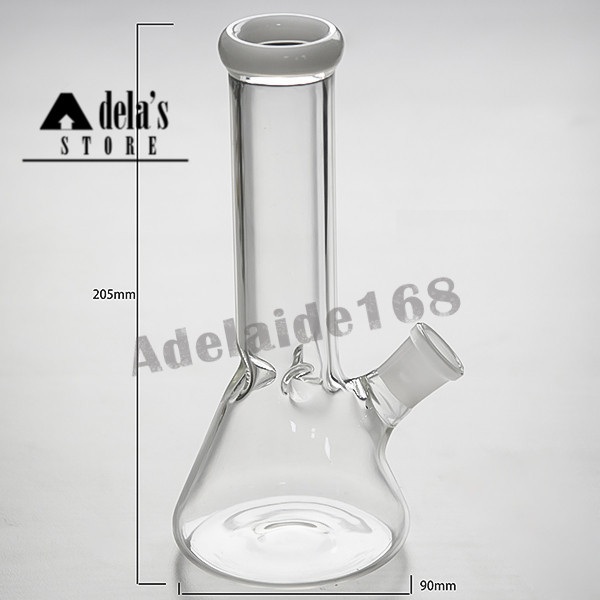 

10 Colors Available Glass Water Pipe 8.1 Inches Bong 18mm Joint Dab Oil Rig Hookah Heady Recycler Beaker Downstem Bowl Banger 967
