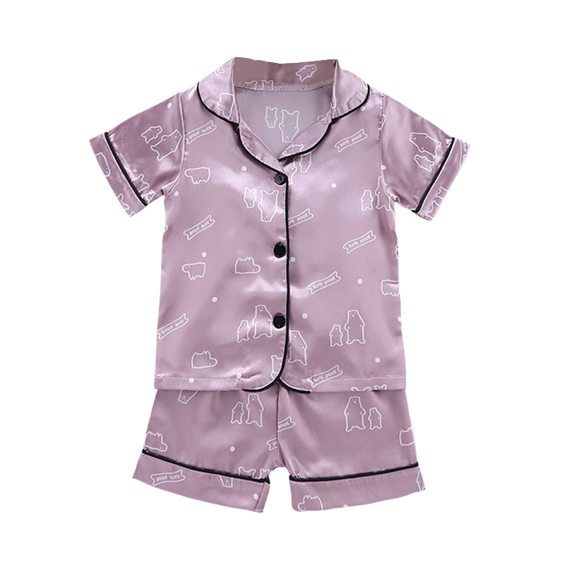 

Children's Pajamas Summer Kids Pyjamas Boys Girls Pajamas Short-sleeved t shirt + shorts Casual set Baby Sleepers Sleepwear 1-6T, Dl