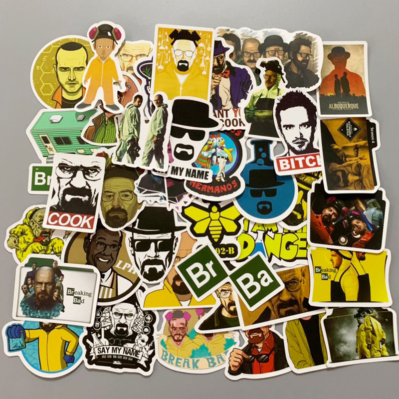 

50pcs/Lot Classic American Drama Characters Cool Stickers to DIY Laptop Car Luggage Bike Motorcycle PVC Waterproof Decal Sticker, Customize