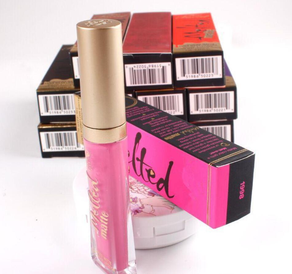 

New Melted Matte Liquified Matte Long Wear Lipstick Lip Gloss 7ml/0.23fl.Oz 12 Colors Sell out Queen B FRENCH KISSES, Mixed color