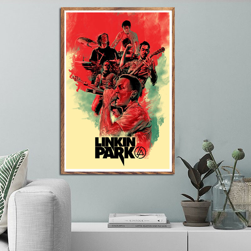 223 LINKIN Park ART Parete Tela Poster Stampa