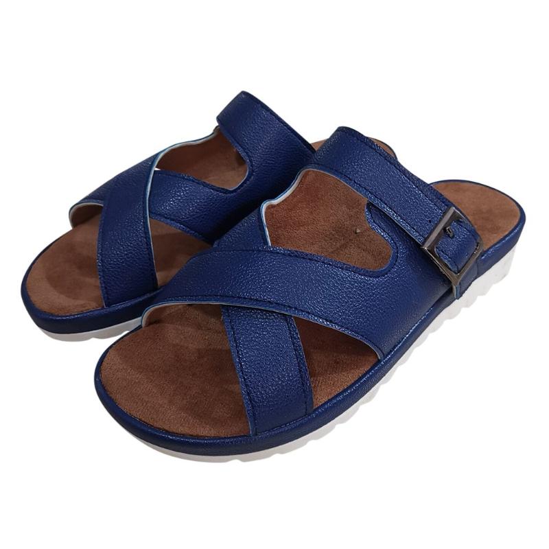 

Women Comfy Platform Sandals Shoes Summer Travel Shoes Fashion Beach Sandals Flat, Blue