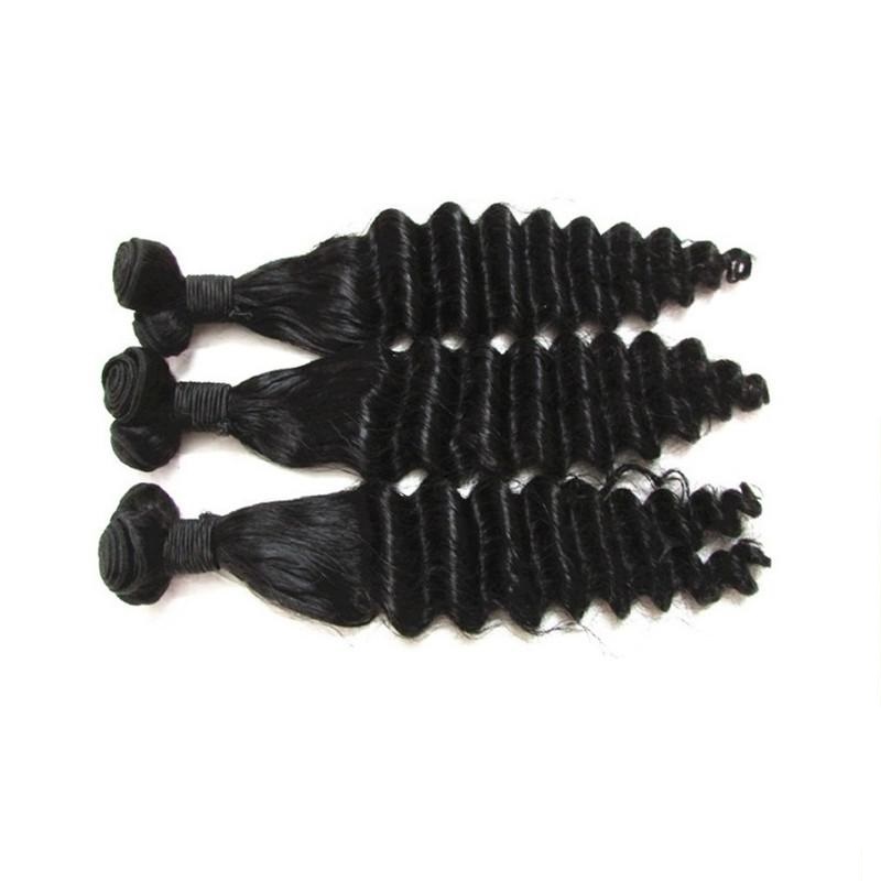 

Beautysister hair products clearance brazilian virgin remy fumi hair deep wave style 3pcs 300g lot for one head natural balck color, Natural color