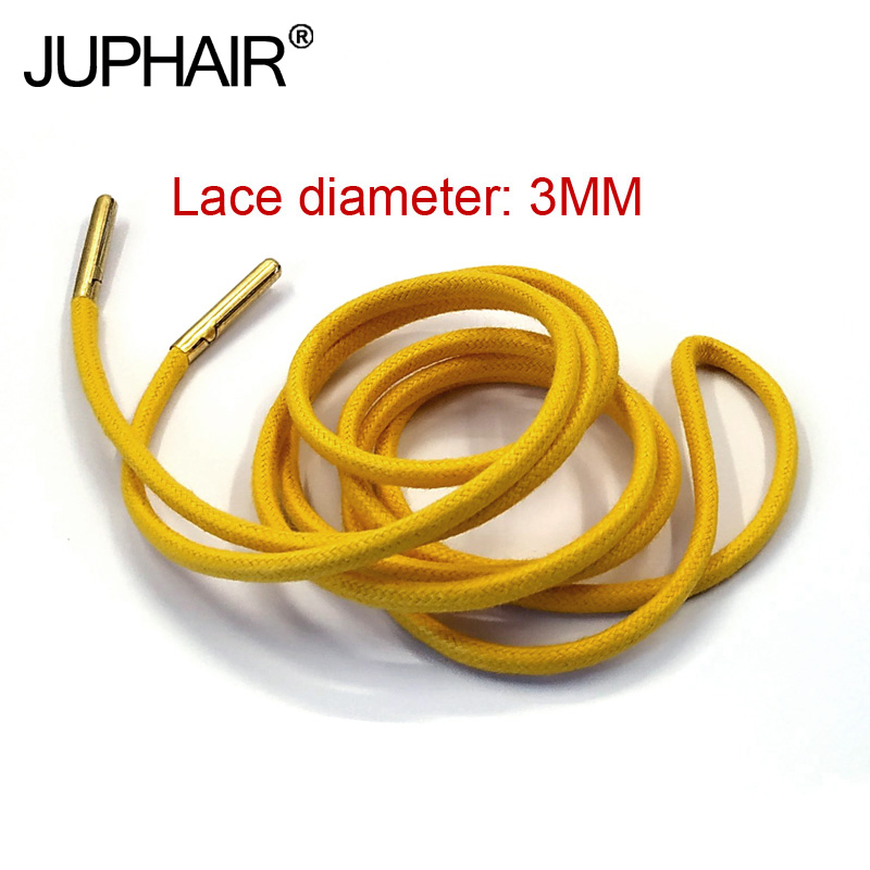 

12 pairs waxed Waxing laces with metal lace head cotton lace-up waterproof shoe leather lace-up men's shoes lace length 60-180CM