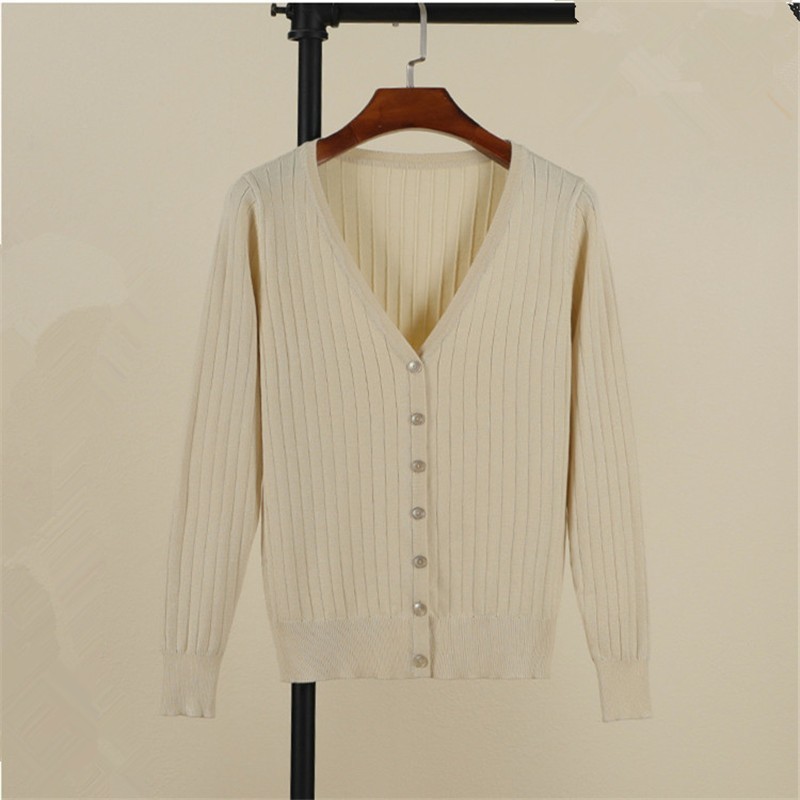 

4XL Autumn Winter Cardigan V-collar Single-breasted Knitted Sweater Solid Collar Casual Sweaters Long Sleeve, 09