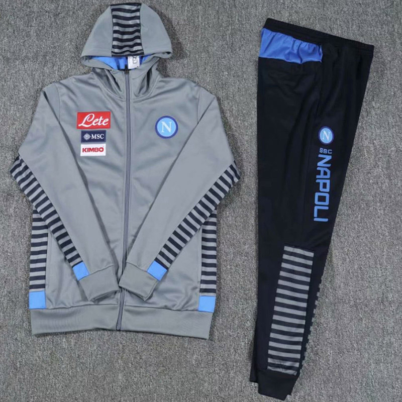 

20 21 Napoli soccer tracksuit MERTENS Hamsik Insigne Callejon 2020 2021 Naples maillot de foot jacket sweater training suit, Brown