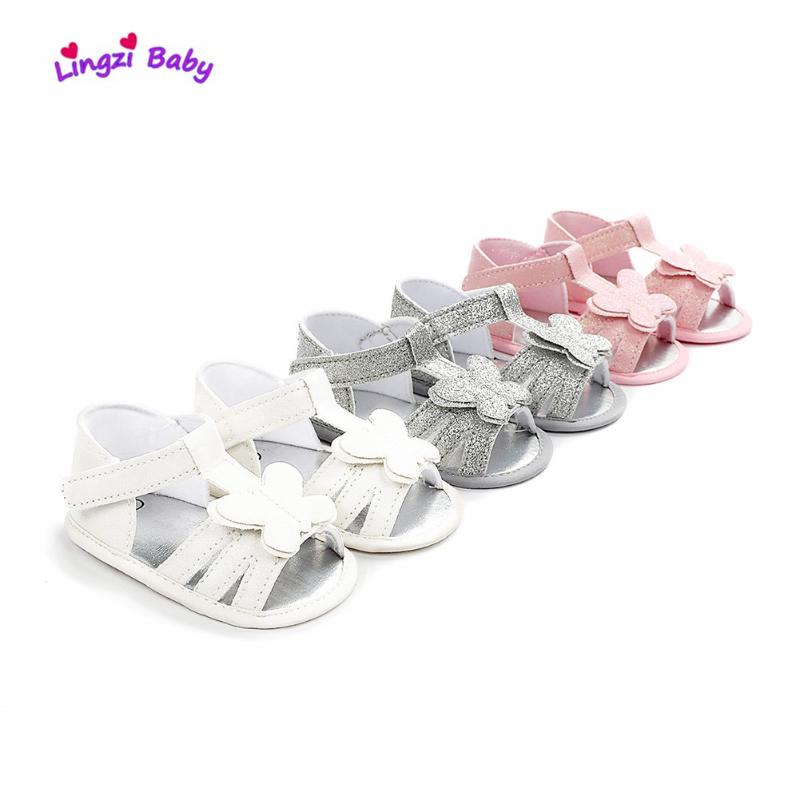 

Newborn Baby Girl Sandals Flower Pears Soft Sole Baby Shoes Prewalker Summer Princess Sandals For Girls 5, Black