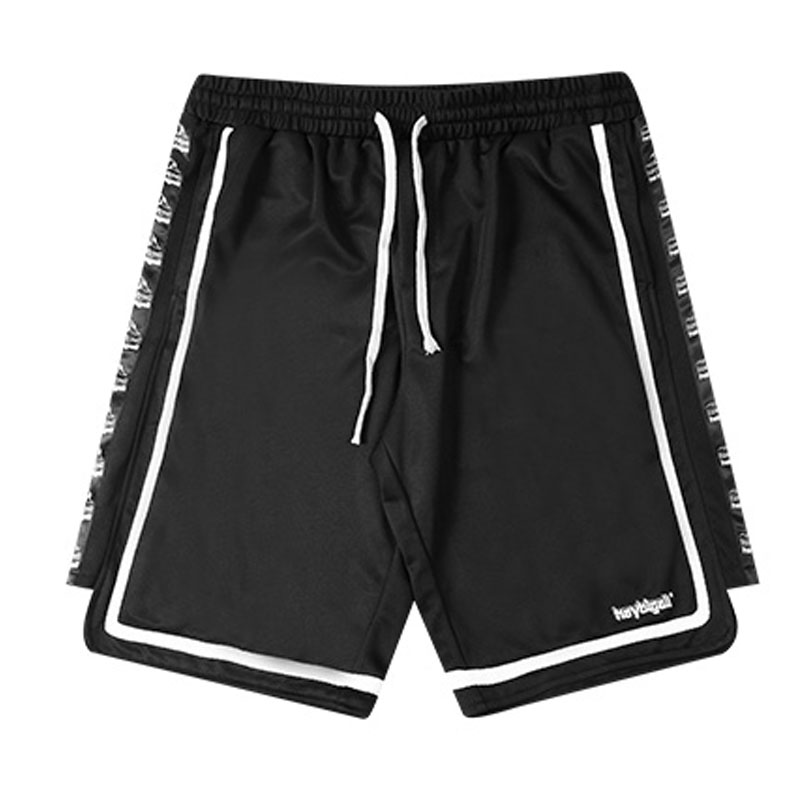 

New Trend Mens Stylist Short Pants Fashion Mens Hip Hop Stylist Shorts High Quality Men Summer Sports Shorts, White;black