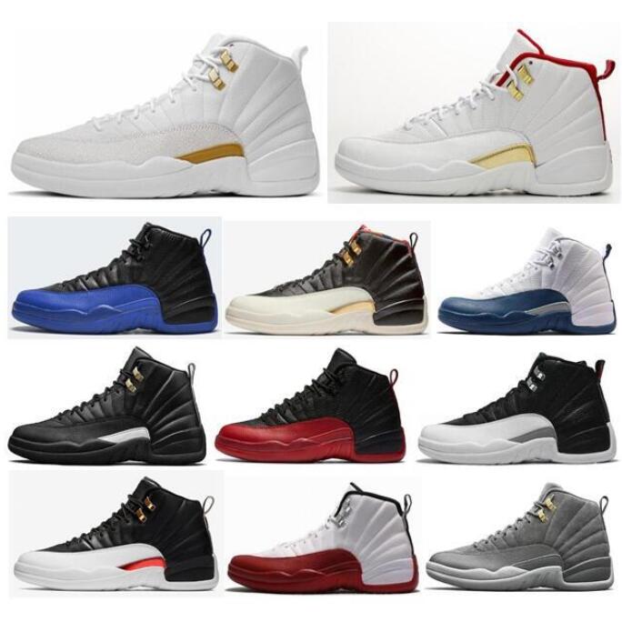 Chaussures de basket-ball Gym Red 12 ailes blanches ovo le maître 12s CNY Taxi haute qualité entraîneur des hommes Chaussures de sport