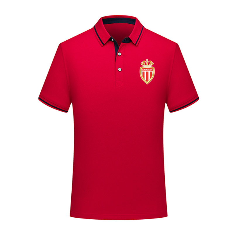 

2020 as monaco fc Soccer Polo Shirt men Football Short Sleeve polos Fashion Sports training Polos Football Soccer T-Shirt Jersey Men's Polos, White;black