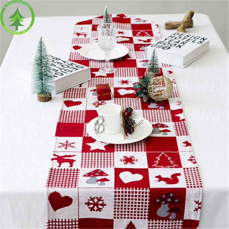 

New Year Christmas Tablecloth Linen Dustproof Table Cover X-mas Dinner Tablecloth Home Party Decor Linen Cloth FJ405