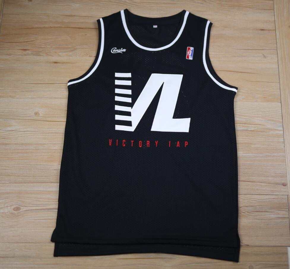 

MEN WOMEN custom any name any n2020 news uNipsey Hussle Crenshaw Victory Lap Cover Men's Basketball Hip Hop Rap Jersey size S, Black