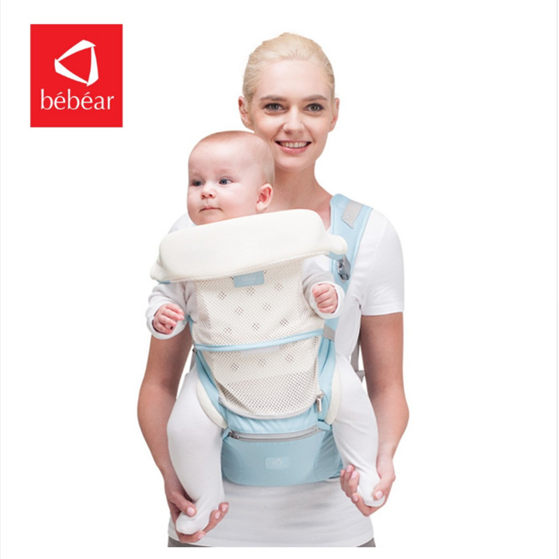 

Ergonomic Bebear SG01 Baby Carrier Infant Kids Backpack Hipseat Sling Front Facing Kangaroo Baby Wrap for Travel 0-36 month