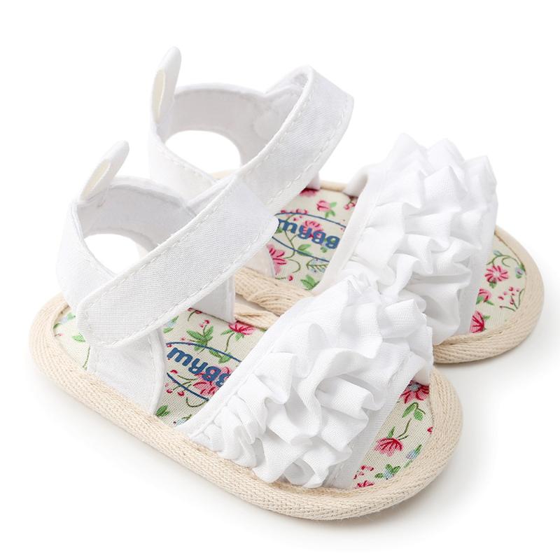 

Girls Shoes Flower Sandals Shoes Solid Casual Sneaker Anti-slip Soft Buckle Baby Comfortable Cotton Soft First Walkers, Blue