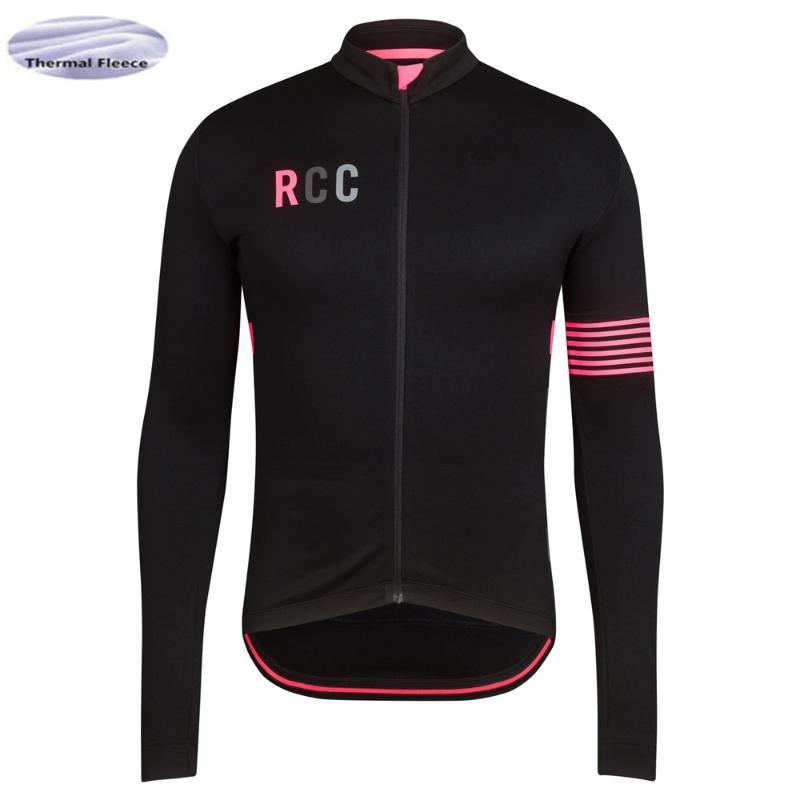

RCC 2019 Men Winter Thermal Fleece Jacket Long Bike Cycling Jersey Outdoor Bicycle Triathlon Shirt Wear Clothes Mountain Unifor1