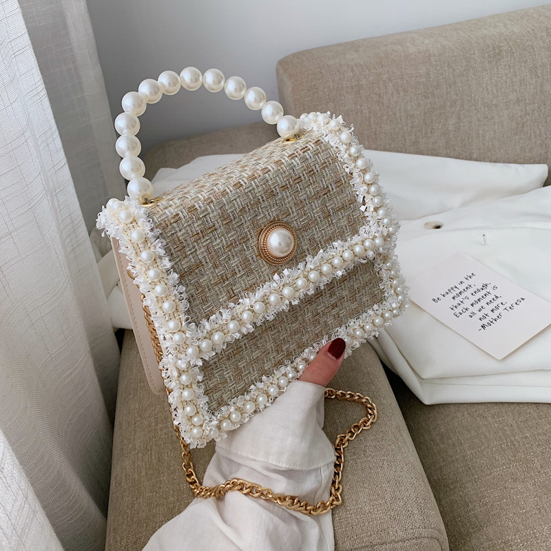 

20020 new women's hand shoulder bag fashion wild chain ladies clutch bag Korean version ladies shoulder, Black