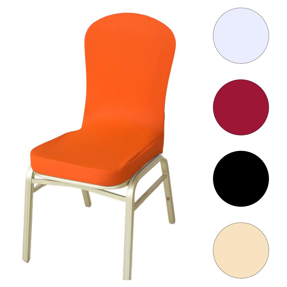 

Solid Colors Flexible Elastic Siamese Banquet Chair Covers Hotel Restaurant Chair Covers Home Party hotel Decor dropshipping