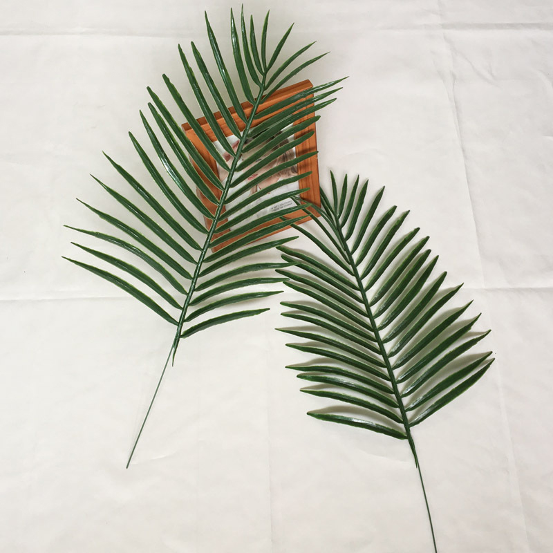 

Plastic Artificial Leaf Tropical Palm Leaves for Simulation Leaf for Hawaiian Luau Theme Party Decorations Home Garden Decor, 1pc