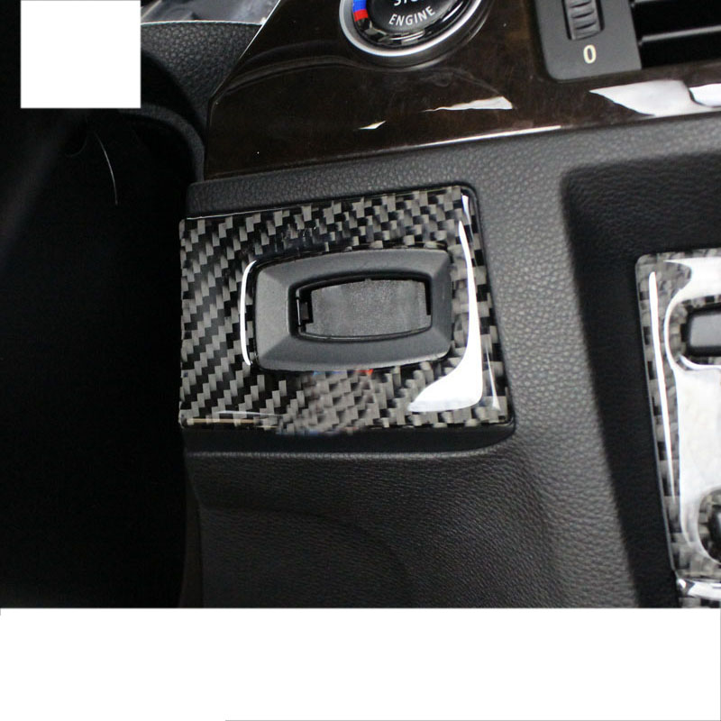 

Lsrtw2017 Carbon Fiber Car Key Hole Trims for 3 Series 320 318 316 325 330 335 340 328 E90 E91 E92 E93 Interior Accessories