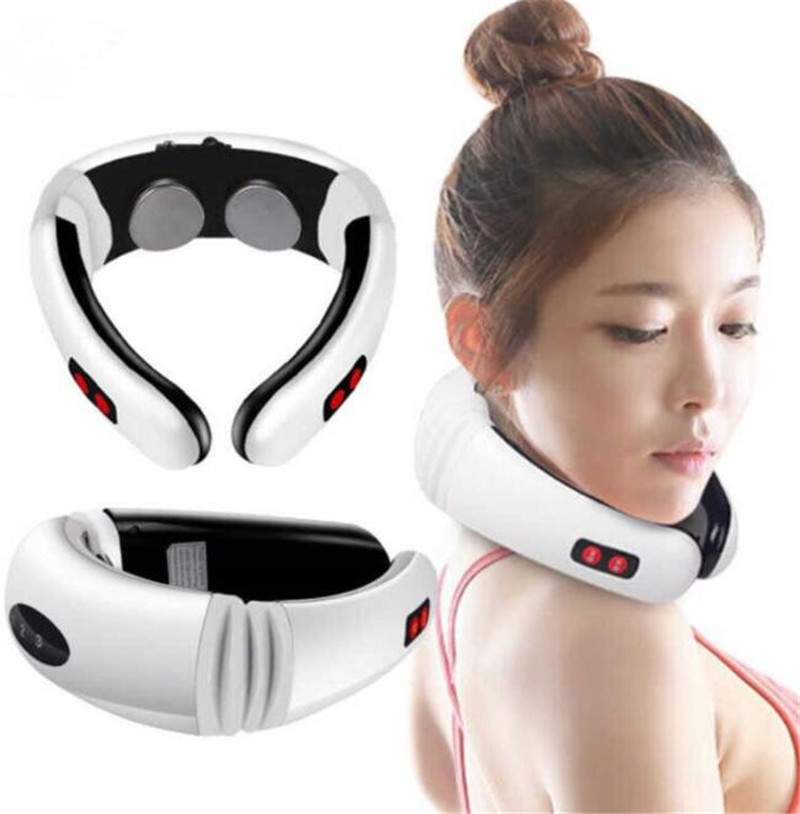 

Mini Neck Massager Multifunctional cervical spine Body massage apparatus Electric pulse Impulse Magnetic traction frequency electrode patch