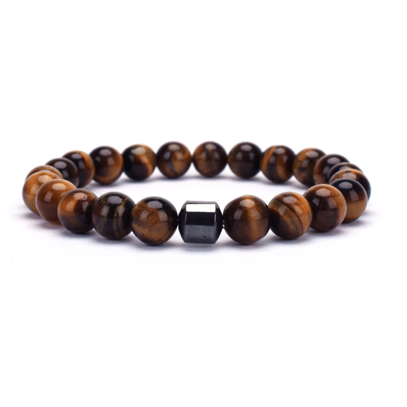 

Trendy Style Colorful Chakra Stone Beaded Women Bracelet 8mm Charm Men Ethnic Stretch Round Bracelets Fashion Jewelry 2019