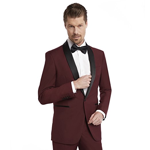 

Popular One Button Groomsmen Shawl Lapel Groom Tuxedos Men Suits Wedding/Prom Best Man Blazer ( Jacket+Pantst+Tie) 942, Same as image