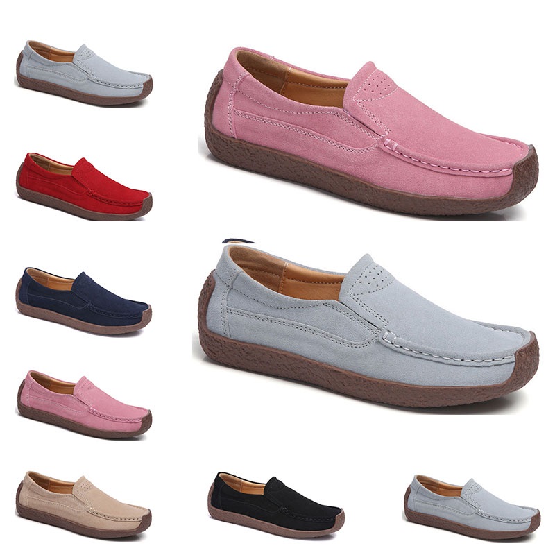 

New Fashion 35-42 Eur new women's leather shoes Candy colors overshoes British casual shoes free shipping Espadrilles #Forty nine, #04