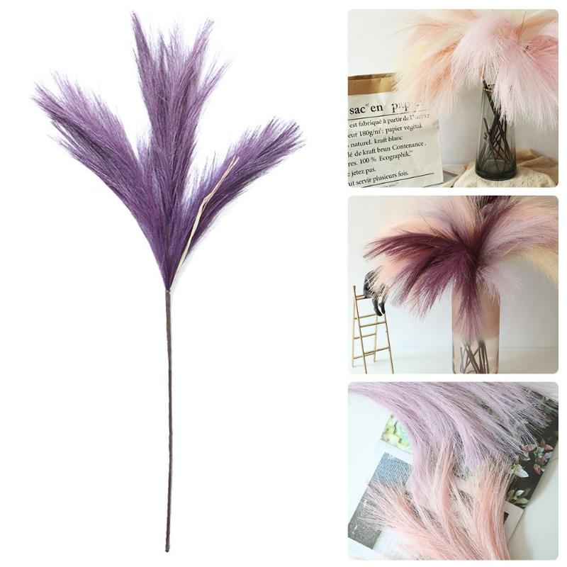 

1pcs Dried Flowers Artificial Pampas Grass Natural Phragmites&reed Flowers Bulrush Wedding Party Decor Flower Bunch