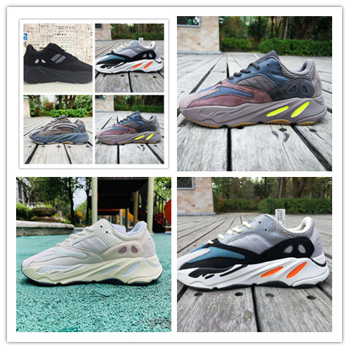 

2019 New arrive Kanye West Mauve Wave Mens Women Athletic Best Quality 700s Sports Running Sneakers Designer Shoes, White;red