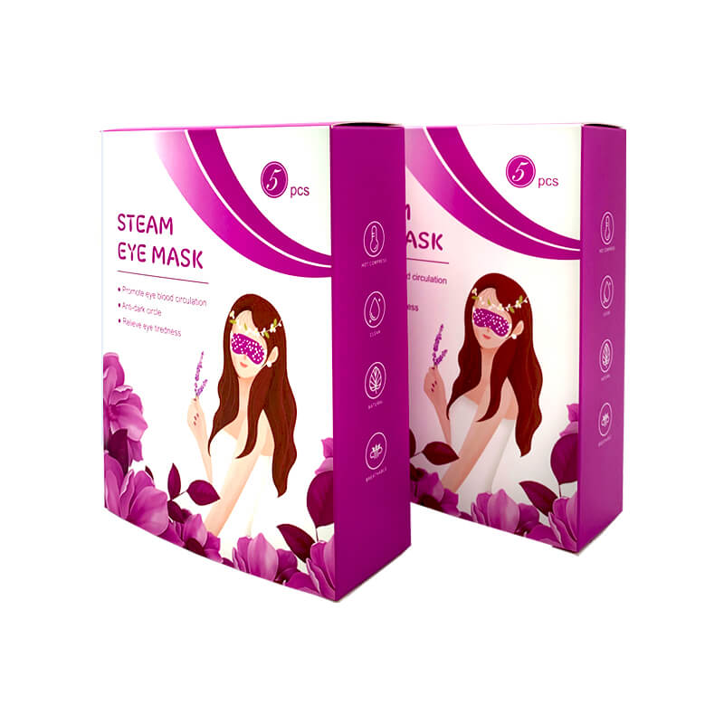 Masques de sommeil à la lavande, masque pour les yeux à vapeur, soulage la fatigue oculaire, SPA 18,5x8 cm, anti-cernes, favorise la circulation