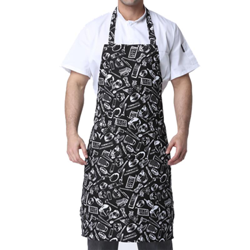 

Cooking Kitchen Apron For Woman Men Chef Waiter Cafe Shop BBQ Hairdresser Aprons Bibs Kitchen Accessory Dropshipping