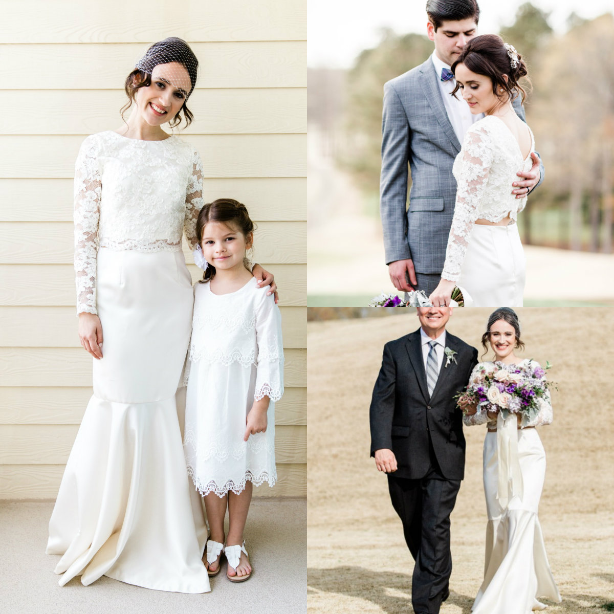 

2019 Country Mermaid Wedding Dresses Jewel Neck Lace Appliqued Sweep Train Beach Wedding Dress Long Sleeve Plus Size Boho Bridal Gowns, Champagne