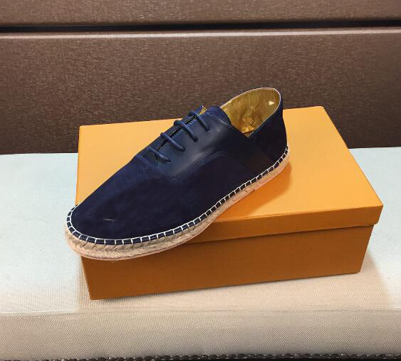 

[Orignal Box] Luxury New Mens Fisherman Gommino Loafers Drive Walk Dress 100% Genuine Leather Lace Up Shoes Size 38-44, Black