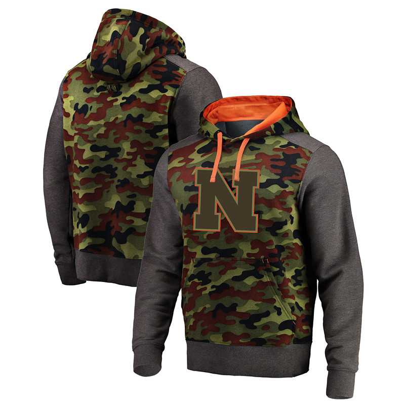 

Mens Nebraska Cornhuskers tops Olive Recon Camo Pullover Hoodies Football University College Sports Printed Sweatshirts Size S-4XL, As pics