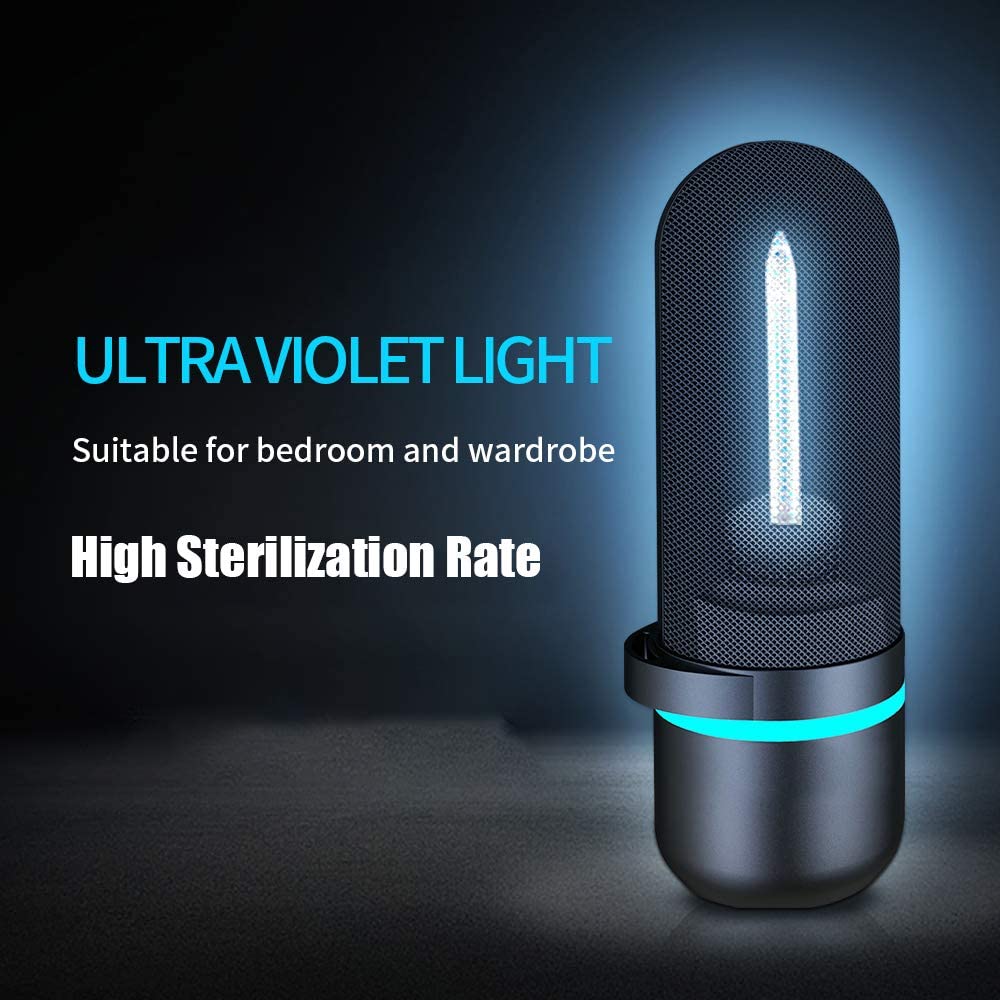 

UV Ozone Disinfection Light, 185 NM USB Lamp Design Built-in 600mAh High Capacity Rechargeable Battery Portable for Home Living Room Dining