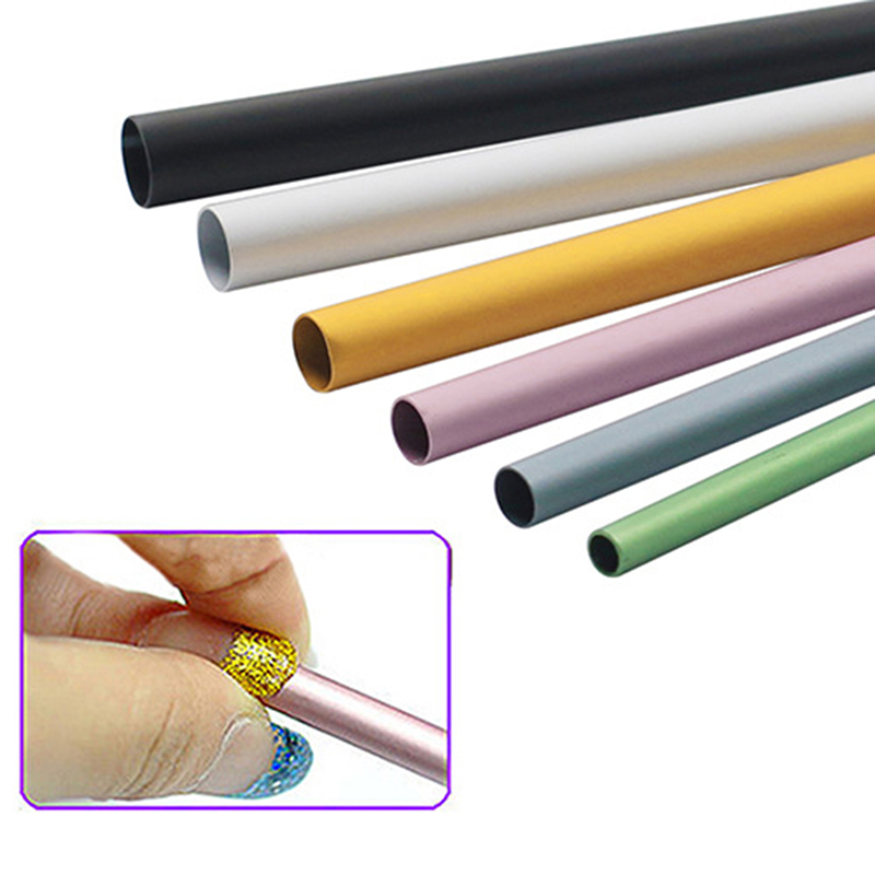 

6Pcs/Set Curve Rod Nail Art Tips Shaping Stick Tube Bar UV Acrylic Manicure Tool Different Size Nail Art Tips Manicure Tools
