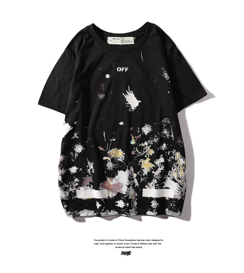 Summer Mens Designer T-shirts T-shirts Européenne et Américaine Stare imprimé T-shirt Blanc T-shirt Femme Femmes Designer Robes