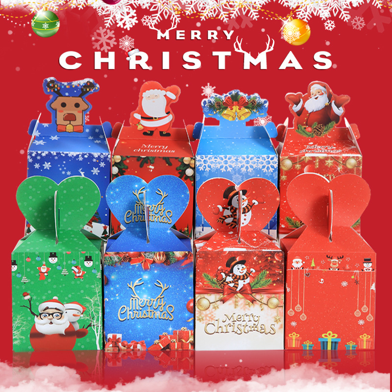 

Christmas Candy Box Birthday Party Decorations Cookie Bag Gift Box Christmas Decor For Home Packing Boxes