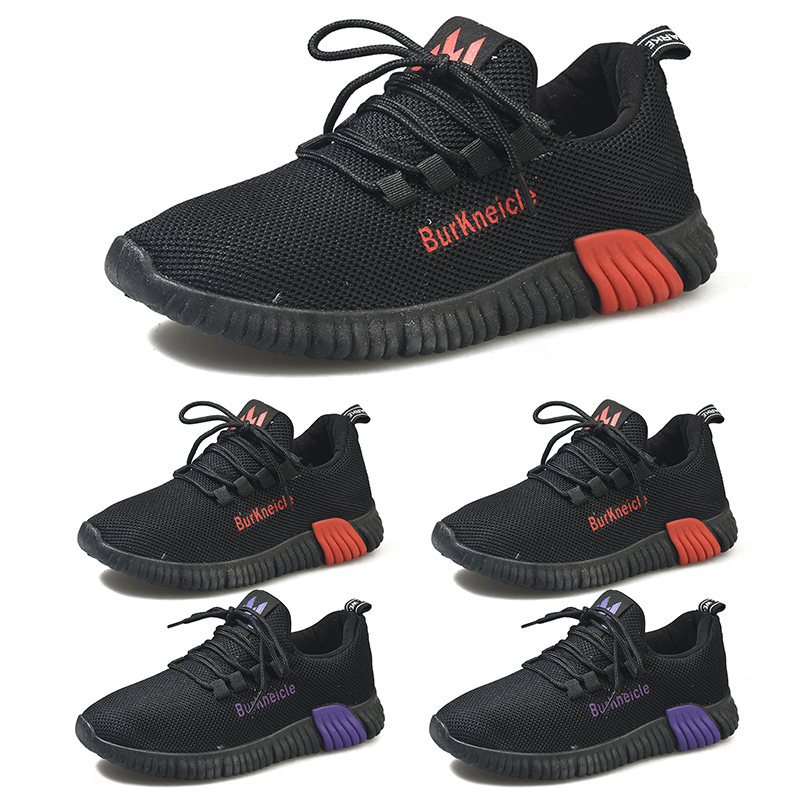 

triple black red purple color women running shoes mesh breathable comfortable sport designer trainers sneakers size 35-40, B1