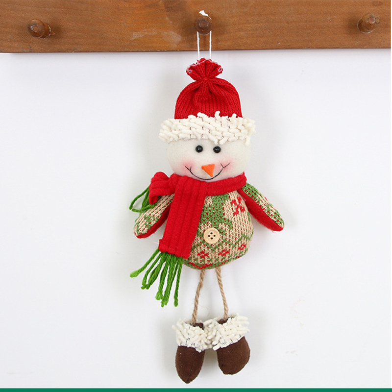 

Christmas Decorations 10*24cm Pendant Doll Hanging Ornaments 3Pcs/lot Children Room Decor Santa Claus/Elk Xmas Party Accessories