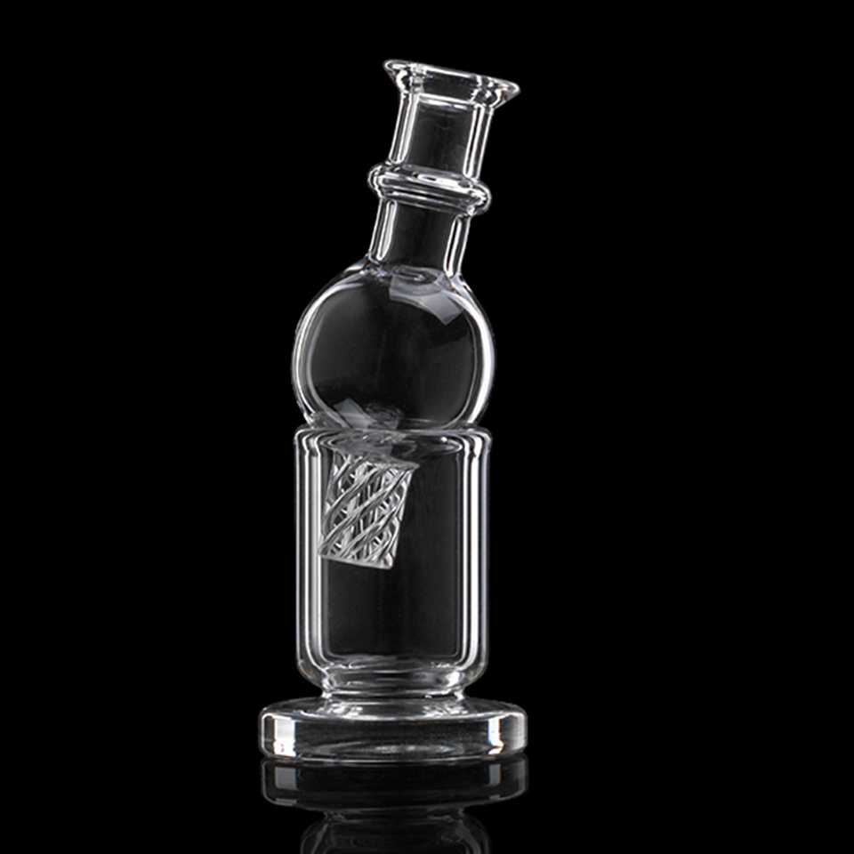 

Smoking Accessories Spinning Glass Carb Cap thick bottom holder for beveled edge Quartz Banger bong