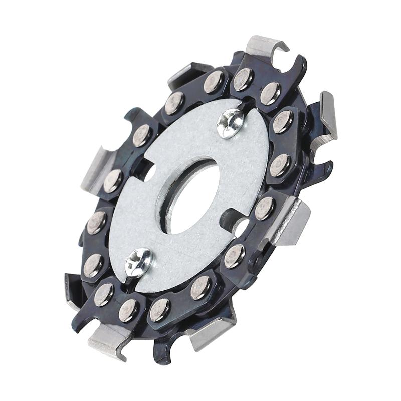 

Wood Carving Disc Woodworking Chain Grinder Chain Saws Disc Plate Tool for 125MM/115MM Angle Grinding 5 Inch 4 inch
