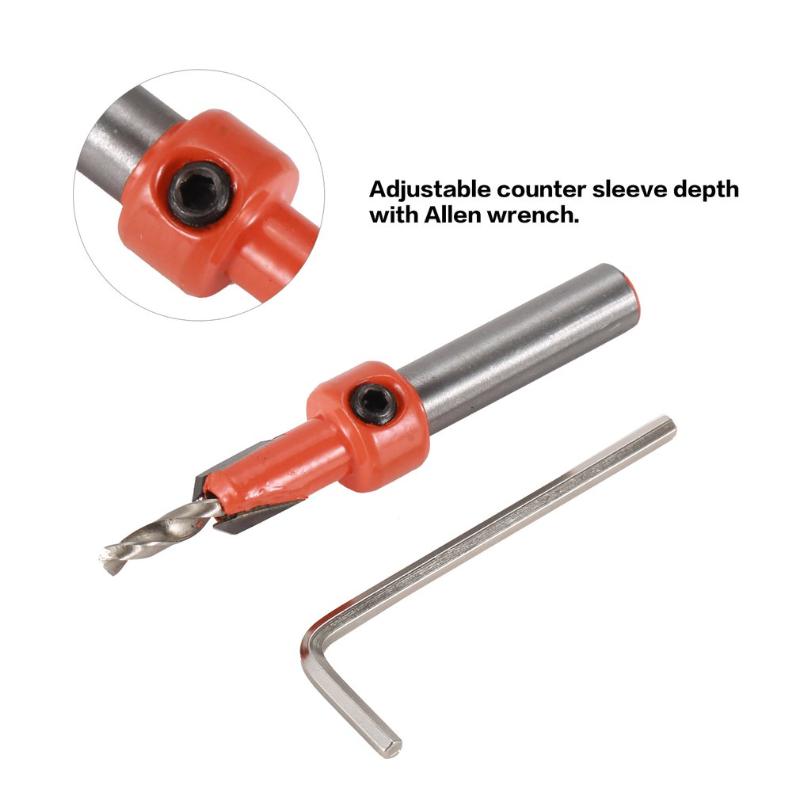 

Alloy Drill Bits 3.5mmx8mm Pilot Hole Saw Countersink Woodworking Chamfering Drilling Holes Accessories Wood Power Rotary Tool