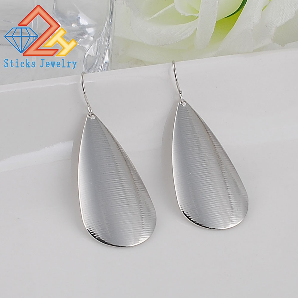 

Fashion Trends Jewelry Iron sheets Big Teardrop-shaped Earrings For Women Can Be Mixed Batch