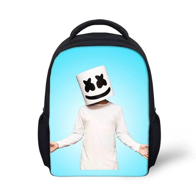 Marshmello Backpack Children Boys Girls Helmet Junior School Bags