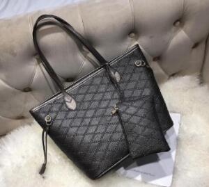 

Black embossed luxury designer handbags purse tote bag pu leather fashion designer bags women famous brand shoulder bag purse 856