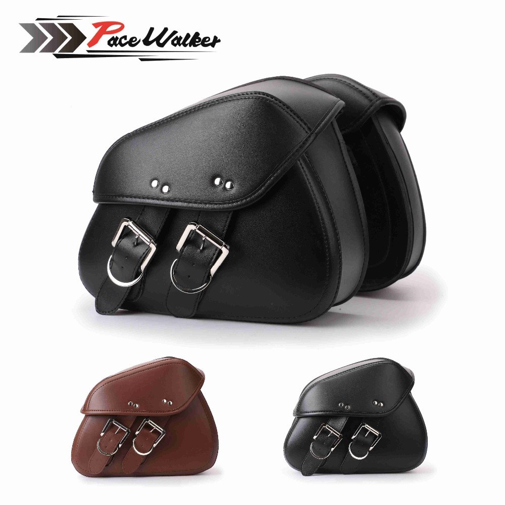 Universale in pelle PU moto con fibbie in plastica Tool Bag Bagagli Saddlebag Roll Barrel Multi-funzionale Storage Bag