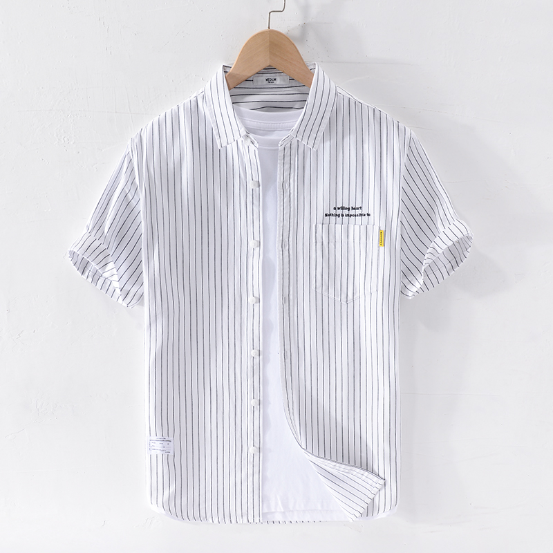 

New Suehaiwe's Italy brand cotton shirt men short sleeve white shirts for men summer fashion shirt mens casual chemise camisa, Blue