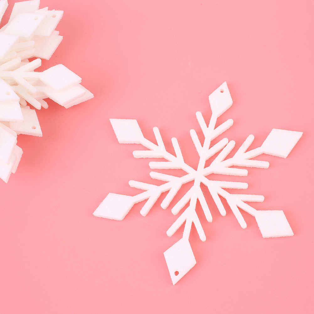 

10PCS Christmas Tree Hanging Decoration Pendants Snowflake Pattern Creative